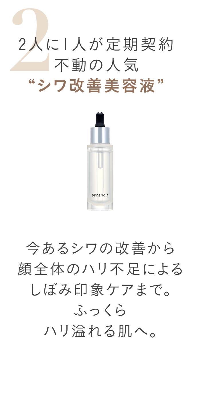 2人に1人が定期契約不動の人気“シワ改善美容液”