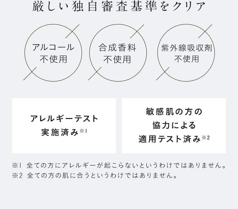 厳しい独自審査基準をクリア