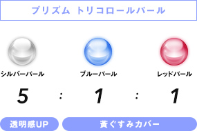 透明感をプラスし、加齢による黄ぐすみをカバー