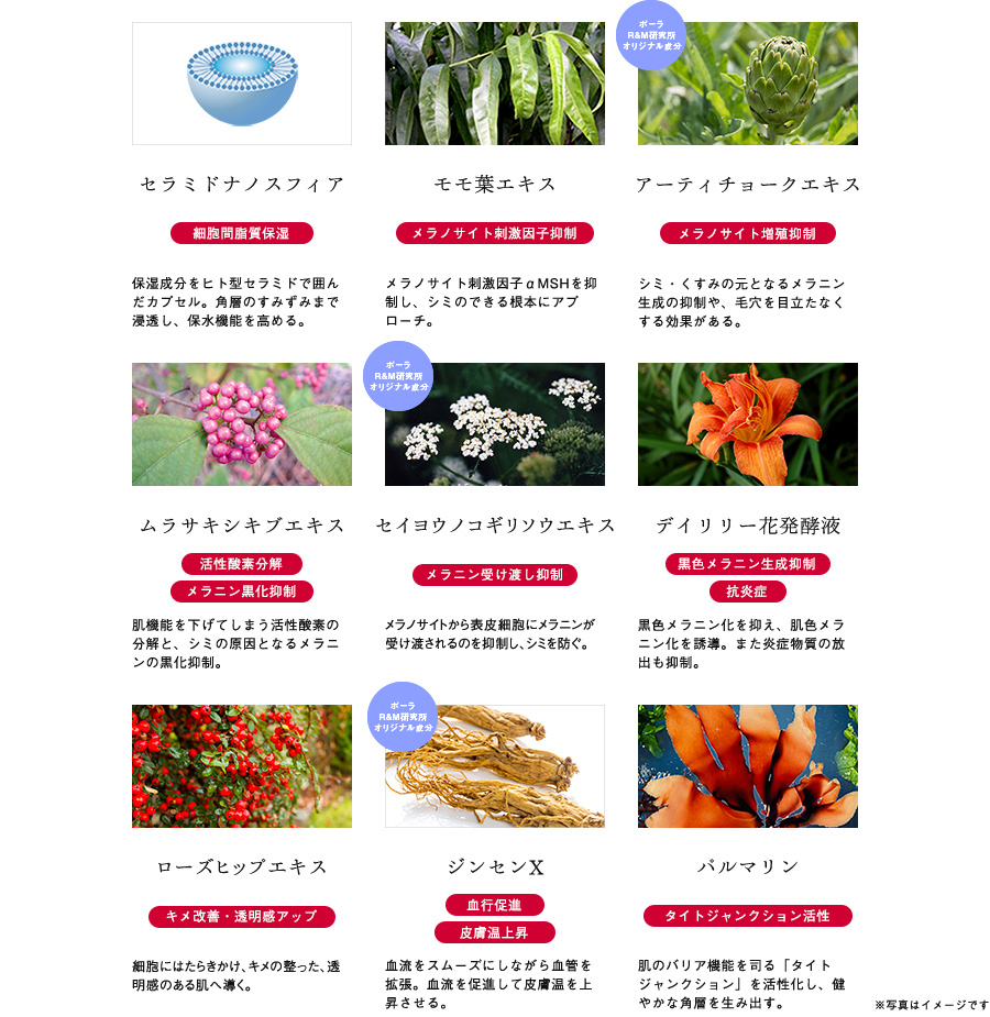 配合美容成分