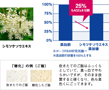 色ムラを加速させる原因「糖化」にも徹底対応