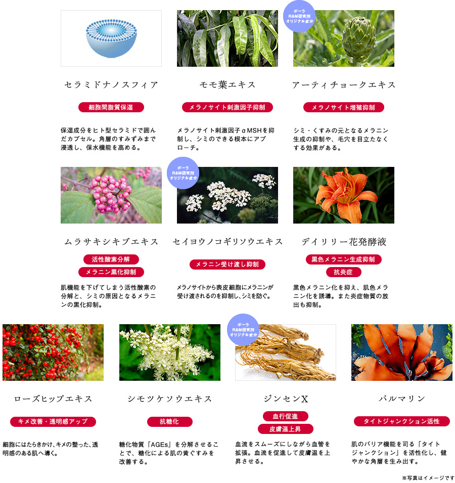 配合美容成分