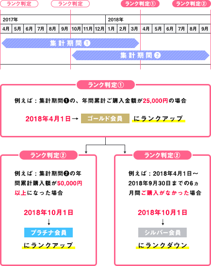 会員ランクの確認方法