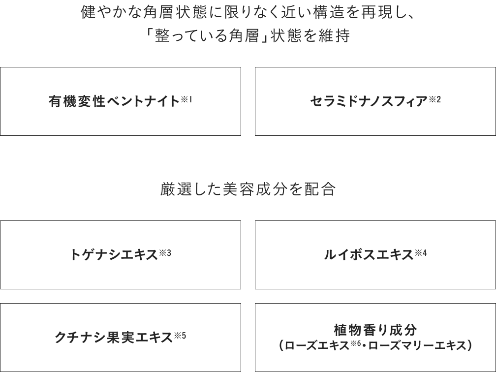ディセンシアの角層サイエンスを搭載。