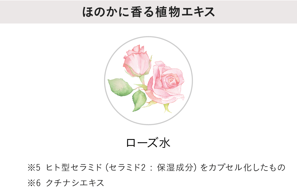 ほのかに香る植物エキス