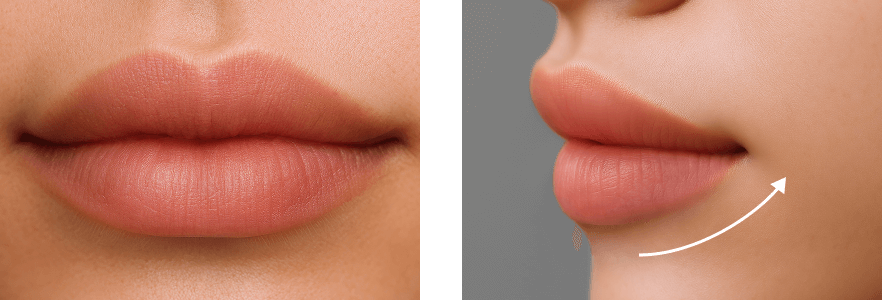 平均的な20代の唇イメージ