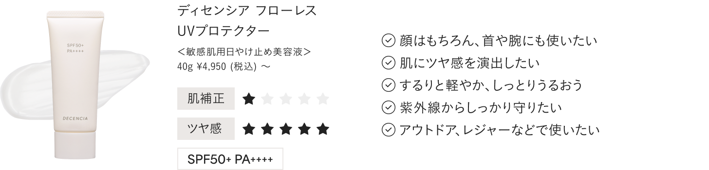 ディセンシア フローレス UVプロテクター