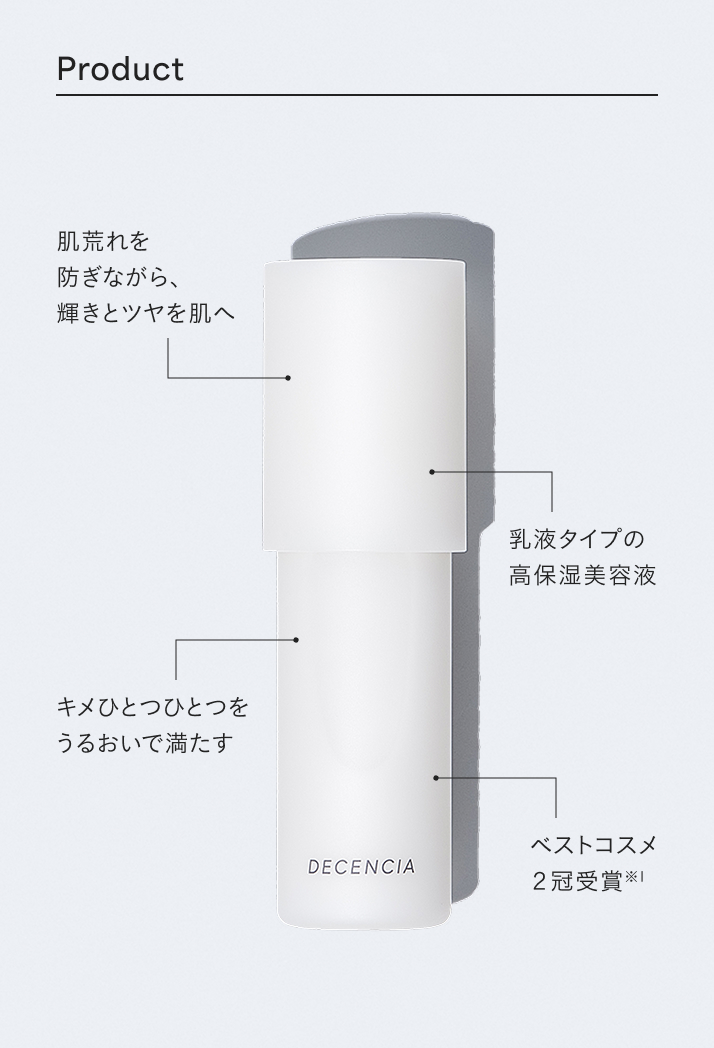肌荒れケア・ツヤアップに ディセンシア モイストS／C コンセントレート