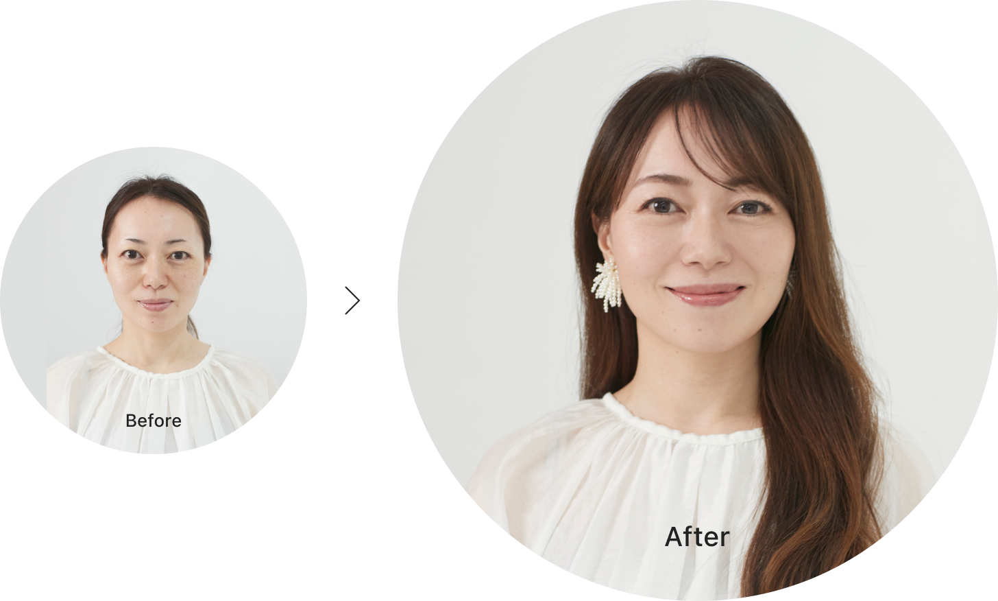 シミ・くすみや目もとのクマがパッと消えた！なのに厚塗りじゃない自然さが嬉しい」（40代：中村）