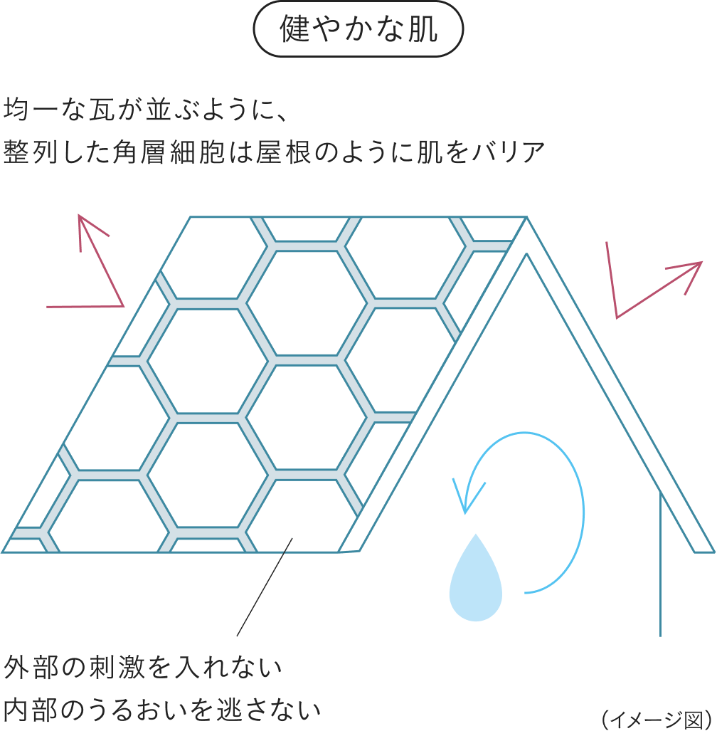無自覚の乾燥でバリア力が低下した肌は、トラブルが起きやすい状態。