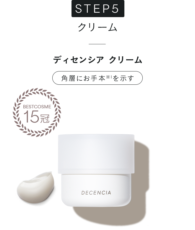 ディセンシア クリーム 角層にお手本を示す 