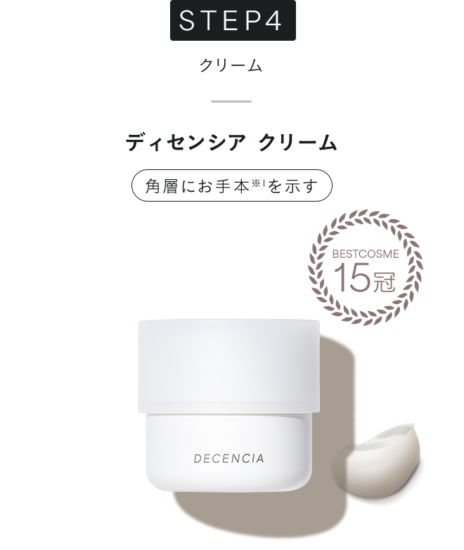 ディセンシア クリーム 角層にお手本を示す