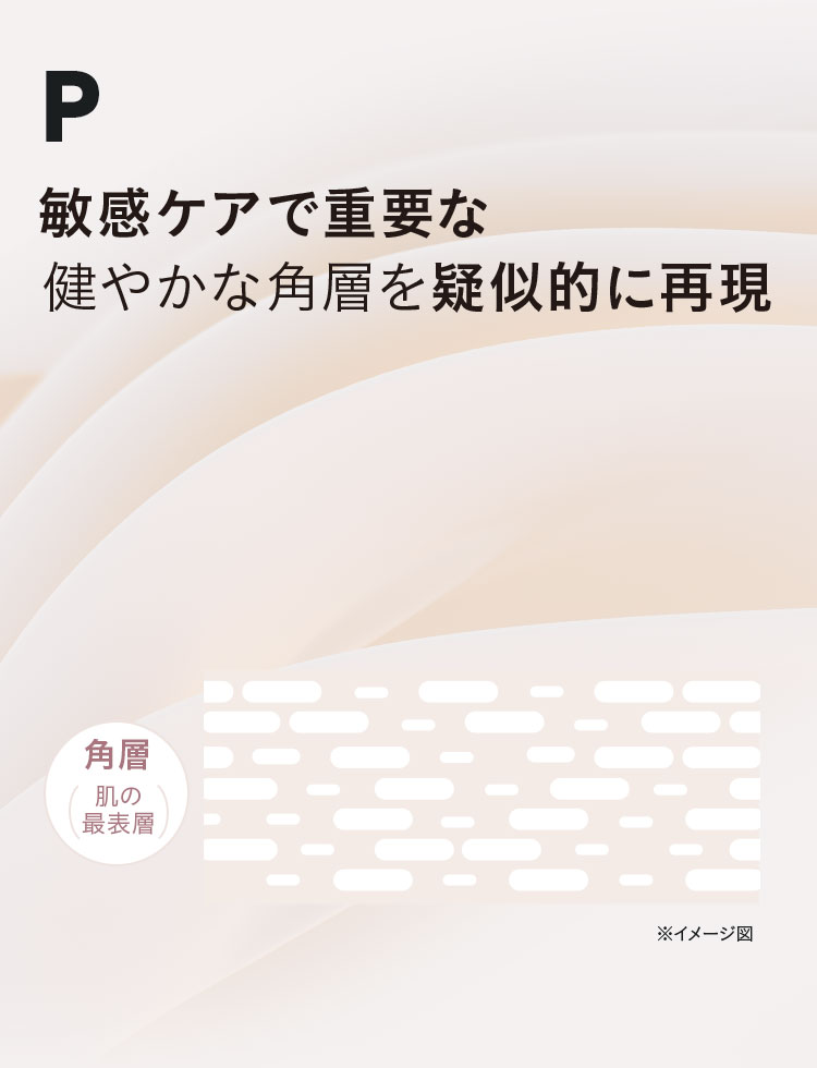 敏感ケアで重要な健やかな角層を疑似的に再現
