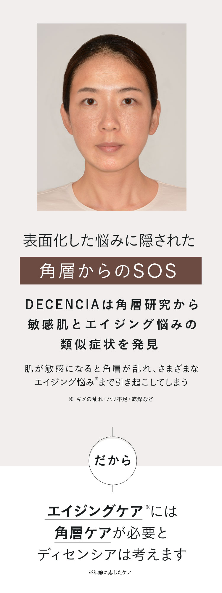 表面化した悩みに隠された角層からのSOS