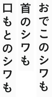 すごい、シワ改善。シワ悩みのない、うるおいすっぴん肌に