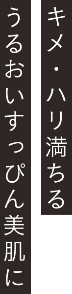 シワ悩みのない、うるおいすっぴん美肌に